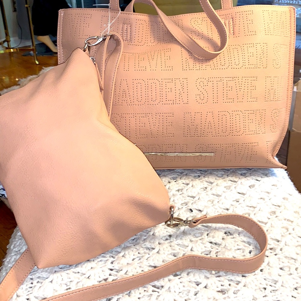 Steve Madden, Pale Pink Tote and crossbody, NWOT